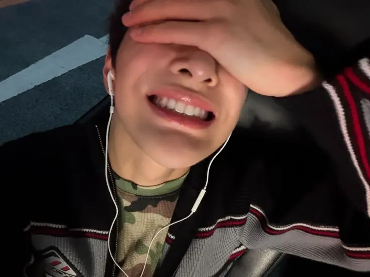 Ej in a candid photo